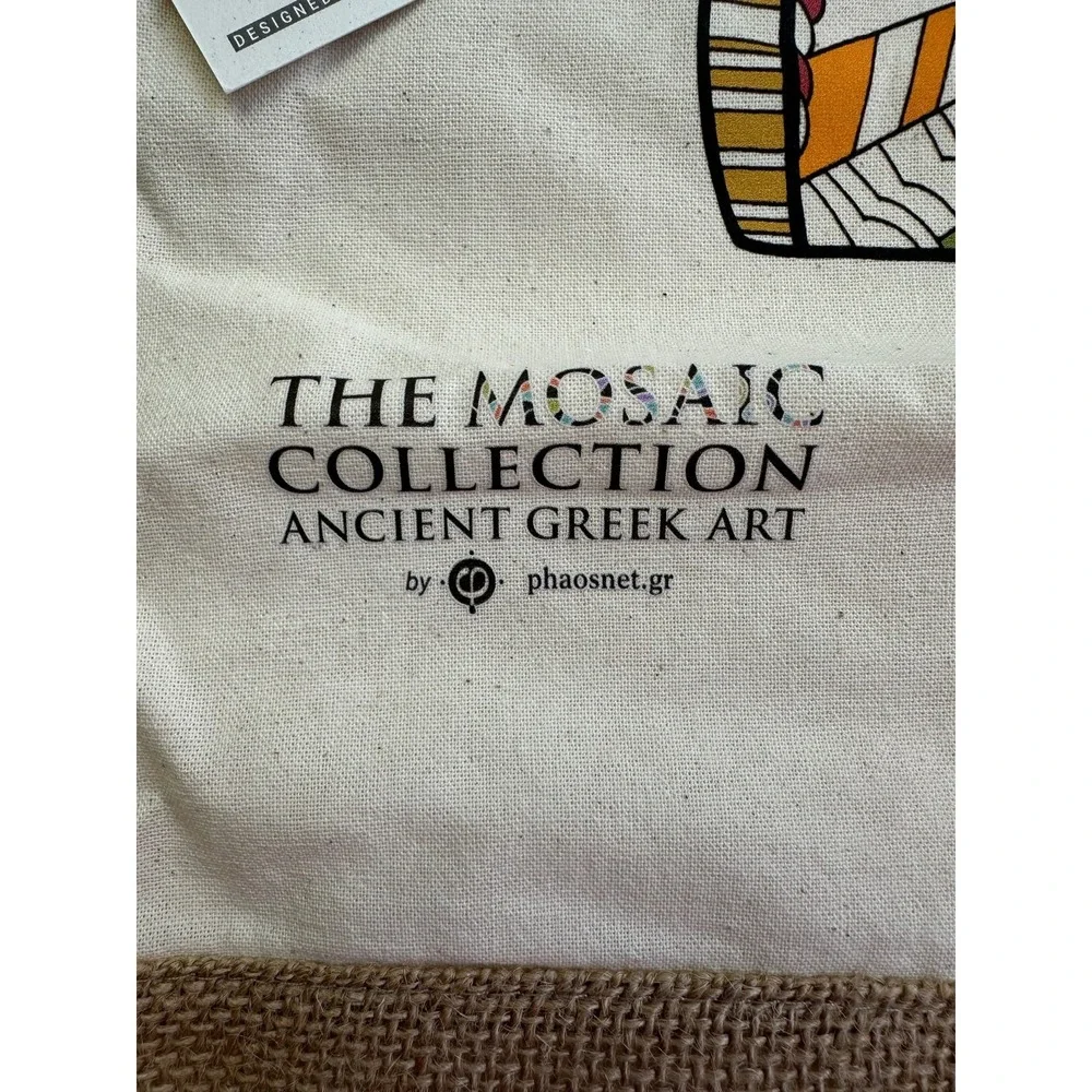 Parthenon Mosaic Backpack Greek Art Selene Horse Motif 5th Century BC Medium NEW